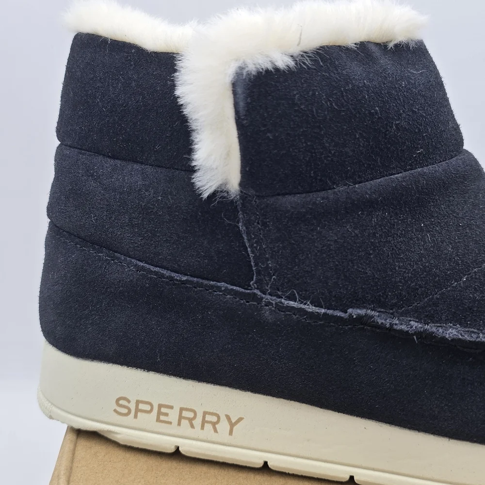 NIB Sperry Moc-Sider Booties, Black, Women's 5.5M - Picture 4 of 16